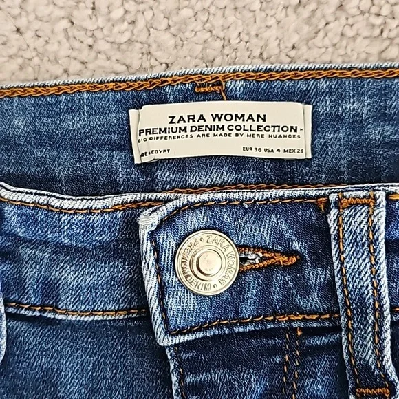 Zara women's floral boot cut jeans - Picture 9 of 12